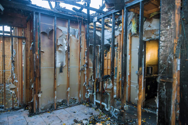 Professional Fire Damage Repair technician working in Lawrenceville, GA